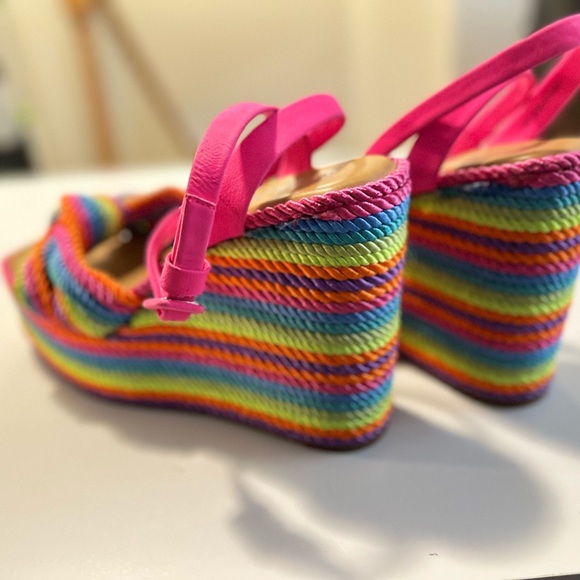 Gianni Bini Espadrille Knotted Platform Wedge - Picture 3 of 4